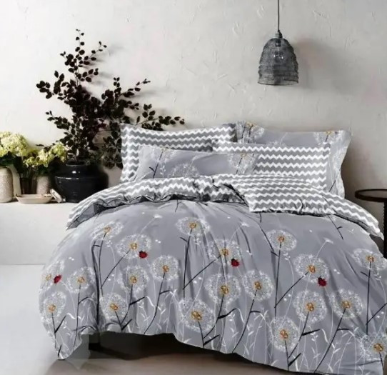 Сімейний комплект постільної білизни Бязь Голд "Одуванчик хвиля"