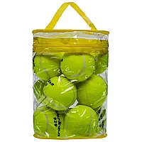 Набор теннисные мячи для большого тенниса 12 шт. салатовые мячи для тенниса большого Werkon (9574-12)