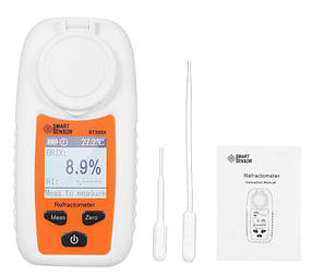 Електронний рефрактомометр для вимірювання концентрації цукру в продукті. ST335A, Brix 0-35%.