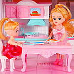 Ляльковий будиночок Kinderini Pretty Villa 3w1 з LED-підсвіткою 71 см, фото 7