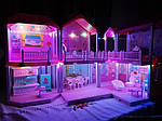 Ляльковий будиночок Kinderini Pretty Villa 3w1 з LED-підсвіткою 71 см, фото 10