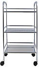 Полиця на коліщатках 3-х ярусне хром (DA BS-1059-3), фото 4