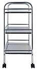 Полиця на коліщатках 3-х ярусне хром (DA BS-1059-3), фото 3