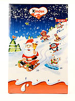 Адвентичный новогодний календарь с молочным шоколадом Kinder 150 г Италия