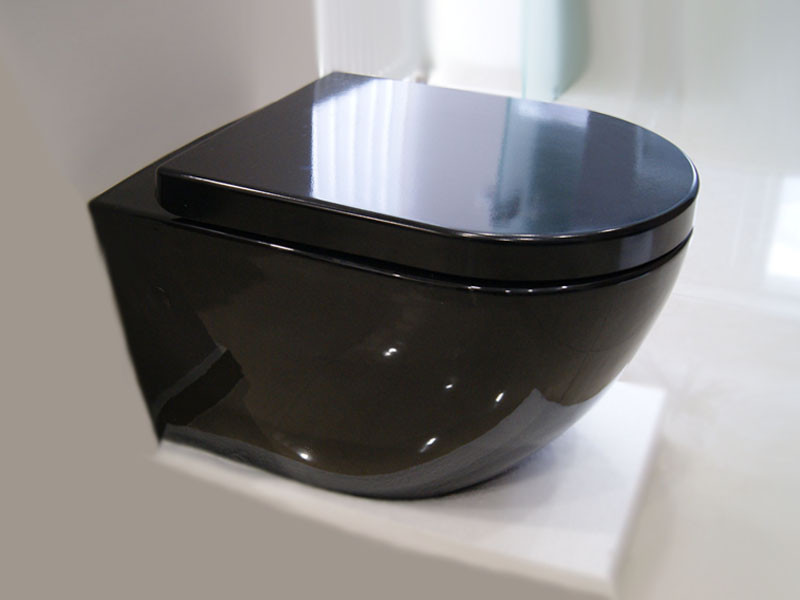 Modern Чаша підвісного унітаза Rimless із сидінням 3823B NEW чорний NEWARC