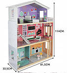 Ляльковий будиночок дерев'яний Kruzzel Вілла + ліфт 114 см, фото 5