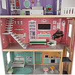 Ляльковий будиночок дерев'яний Kruzzel Вілла + ліфт 114 см, фото 9