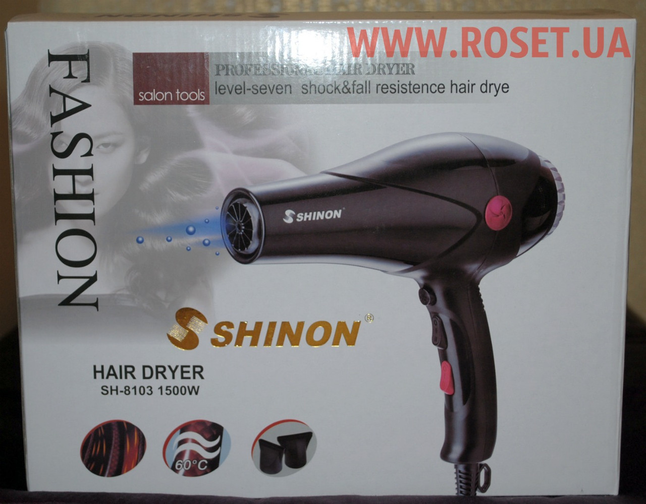 Професійний фен SHINON SH-8103 1500W, фото 1