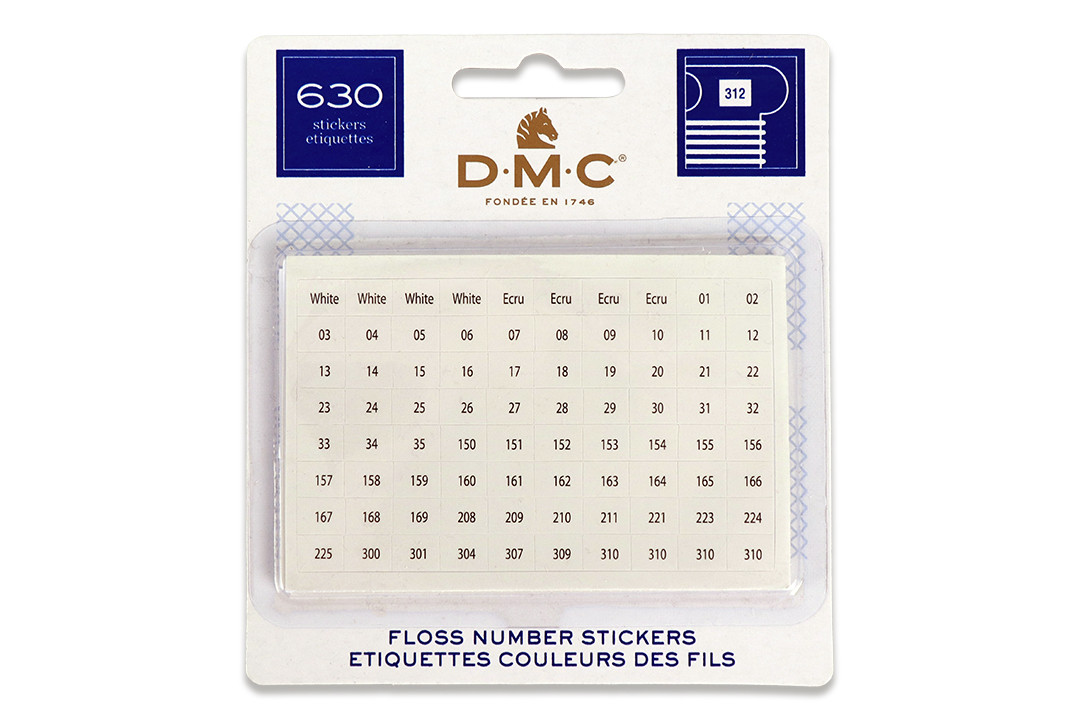 Стікери з номерами для муліне, DMC, (6103/12)