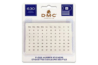 Стікери з номерами для муліне, DMC, (6103/12)
