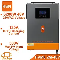 Гібридний інвертор PowMr PRO 6200W 48V - Послідовна робота