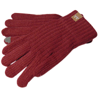 Перчатки женские альпака сенсорные Anjela 1116 терракотовые
