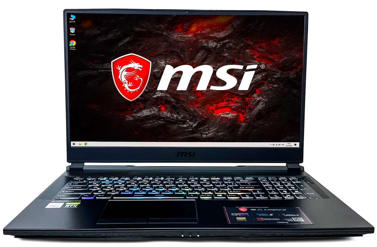 Ноутбук MSI GL75 Leopard 10SFK: Core i7-10750H / RAM 16 ГБ / GeForce RTX 2070 / SSD+HDD / 17.3" IPS