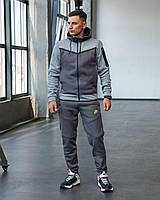 Мужской утепленный спортивный костюм Nike Tech серый