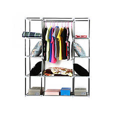 Складана тканинна шафа Storage Wardrobe 28130, Коричневий, фото 4