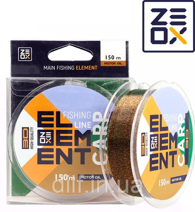Волосінь ZEOX 3D Element Carp 150м MO 0.256мм