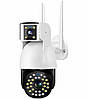 IP Wi-Fi камера P12 2 незалежних об'єктива 3MPx+3MPx (v380 APP), фото 5