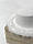 Капелюх канотьє зі стійкими полями (6 см) прикрашений пір'ям FUZZY білий, фото 2