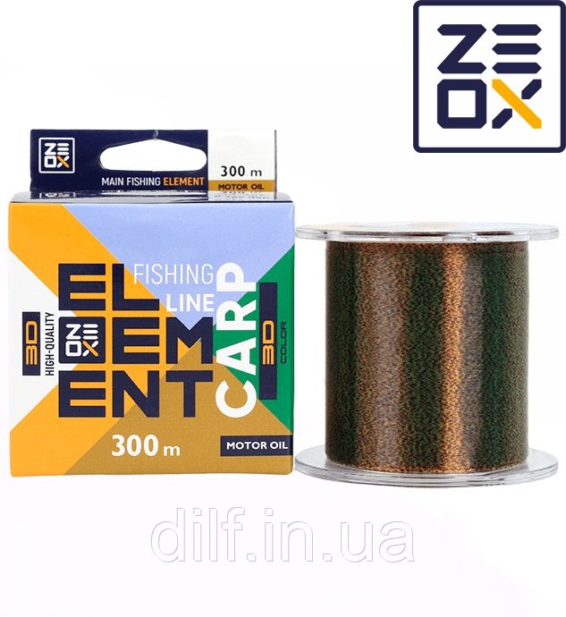 Волосінь ZEOX 3D Element Carp 300м MO 0.309мм