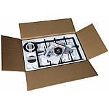 Варильна газова поверхня дві конфорки, Чавунна решітка, Турбогірка, Газ-контроль, Німеччина Luxor PGM W1, фото 9