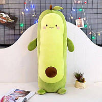 Подушка-обнимашка для сна, детская плюшевая игрушка Авокадо батон 55 см