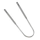 Скребок для язика Supretto з неіржавної сталі 2 шт. (8443), фото 3