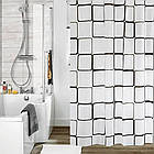 Шторка для душу Supretto з пластиковими кільцями 240х200 см (8431), фото 2