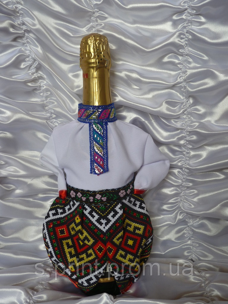 Прикрашання для шампанського Казак у українському стилі - фото 4 - id-p2006629117