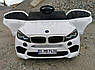 Дитячий електромобіль на акумуляторі BMW M 4299 з пультом радіокерування для дітей 3-8 років білий, фото 11