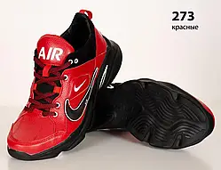 Шкіряні кросівки Nike  (273 червоні) чоловічі спортивні кросівки шкіряні чоловічі