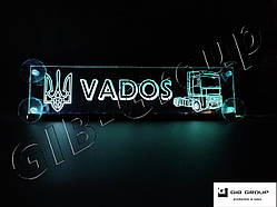RGB Світлодіодна табличка для вантажівки напис Vados