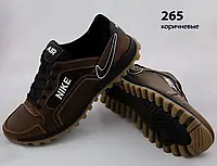 Кожаные кроссовки Nike  (265 коричневые) мужские спортивные кроссовки шкіряні чоловічі