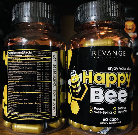 Revange Nutrition Happy Bee 60 caps, фото 1