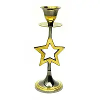 Декоративний свічник із бронзи Зірка