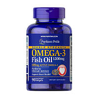 Рыбий жир Омега-3 двойная сила Puritan's Pride Omega-3 Fish Oil 1200 mg double strength 90 softgels