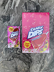 Стріляючий льодяник Chupa Chups crazy dips полуниця (24 шт)