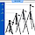 Універсальний штатив трипод NeePho NP-8820 не знімний майданчик + тримач + чохол (56-150см) Чорний, фото 8
