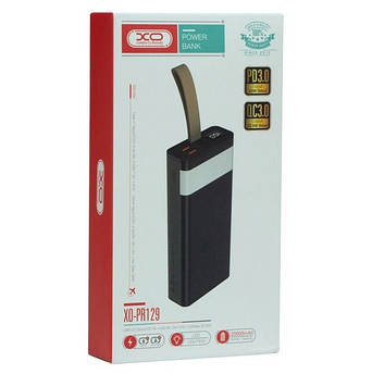 Power Bank XO PR129 PD 20W 22.5W 20000 mAh Чорний LED