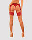 Сексуальні панчохи під пояс Obsessive Lacelove stockings, XS/S, M/L, XL/2XL, фото 2