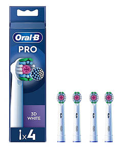 Змінні насадки для електричної зубної щітки Oral-B Pro 3D White 4 шт