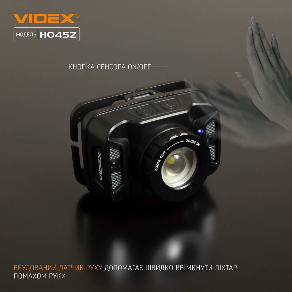 Налобный светодиодный фонарик 270lm 5000K Videx оригинал - фото 5 - id-p2004823258
