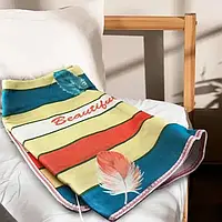 Простынь электрическая Electric Blanket 150х120см (полосы, Цветная)