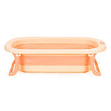 Дитяча ванночка для купання Рожева складна зі зливом ECOTOYS HA-B37 pink, фото 9