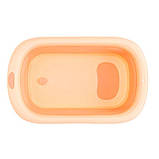 Дитяча ванночка для купання Рожева складна зі зливом ECOTOYS HA-B37 pink, фото 10
