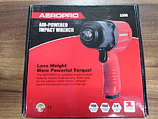 Пневмогайковерт 1/2" (850N/m, max 1350N/m; 7800об/мин) AEROPRO A398, фото 4