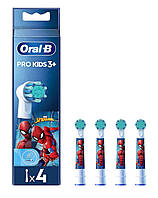 Сменные насадки для электрической зубной щётки Oral-B Pro Kids Человек-Паук 4 шт