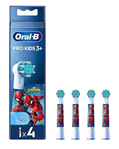 Змінні насадки для електричної зубної щітки Oral-B Pro Kids Людина-Павук 4 шт