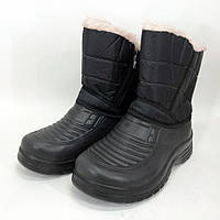 Сапоги мужские утепленные короткие. Размер 46, Зимние мужские ботинки на меху, для прогулок. ZP-614 Цвет: