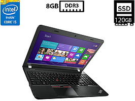 Ноутбук Lenovo Edge E550/15.6"TN(1366x768)/Intel Core i5-5200U 2.20GHz/8GB DDR3/SSD 120GB/Intel HD Graphics