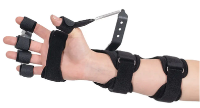 Реабілітаційний тренажер для кисті та пальців Динамічна шина для руки W332 Універсальна, фото 3